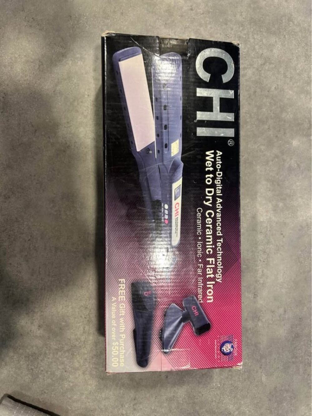 CHI Digital Ceramic Flat Iron Wet to Dry New in Box
